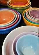 Ceramic colored plates