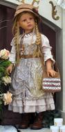 vintage doll on display