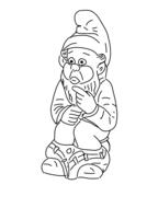 dwarf pot vector isolated