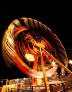 Amusement Park long exposure light