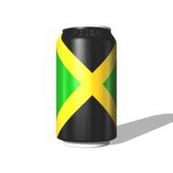 jamaica 3d the national flag canned