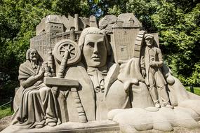 sand sculpture on the beach