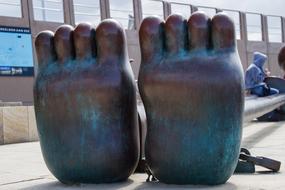 Feet Art stone