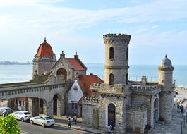 old castle top view