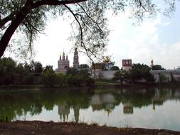 lakeside street landscape