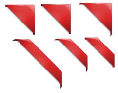 graphic red lines on a white background