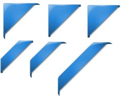 graphic design ribbon corners