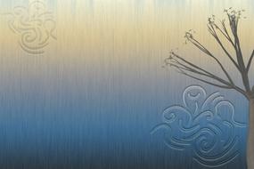 background pattern tree abstract blue