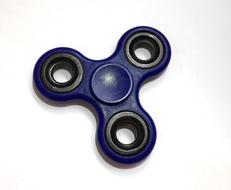 Fidgit Spinner Toy Blue Stress