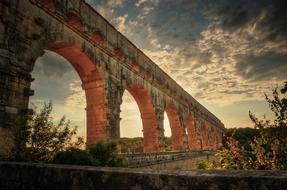 Pont Du Gard Bridge view