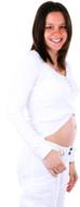 Isolated Woman In White Human