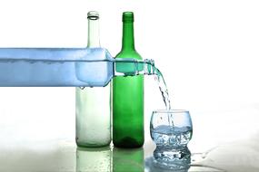 water bottle view