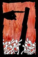 poster red symbol