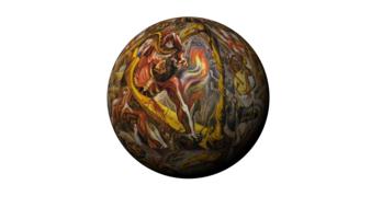 sphere circle pat decoration ball