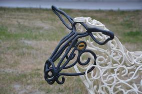 Sheep Head Profile Culture Wrought iron