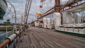 Deck Ship Sailing Boat