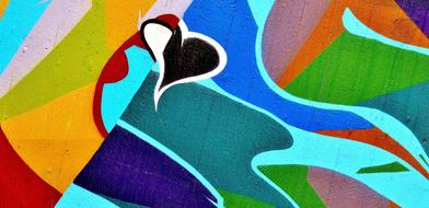 Graffiti Wall Art Colorful