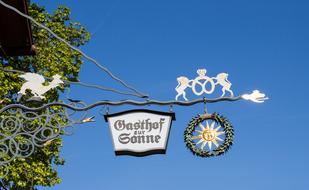 beautiful cafe sign