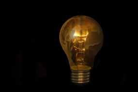 Light Bulb Burn Fire Glass
