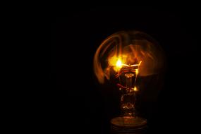 Light Bulb Burn Fire Glass