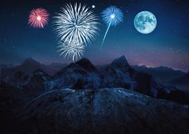 Fireworks Night Sky