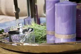 Candle Purple Gift