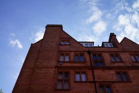 red brick Architecture Blue sky