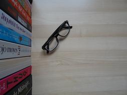 Glasses Wood Background