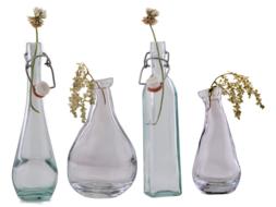 Glass Bottle Vase Close Up