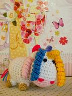 Unicorn Knit Wool toy