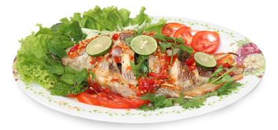 Thaifood Steamed Fish With Lemon