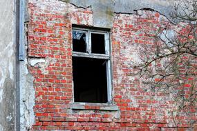 House Old Window broken