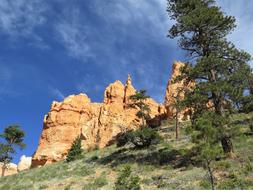 Bryce Canyon Red Sandstone Blue