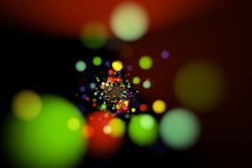 colorful bokeh as background