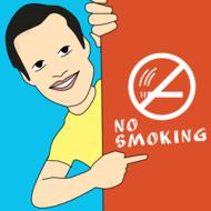 man figure no smoking drawing