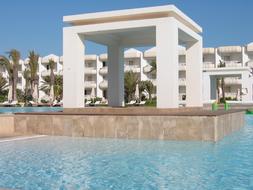 Hotel Entrance Portal White