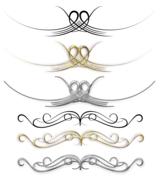 victorian art deco corner border