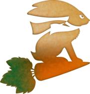 rabbit hare animal silhouette drawing