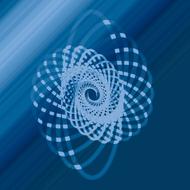 spirography abstract fractal spiral blue