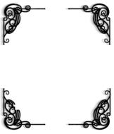 victorian art deco frame border