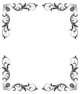 victorian art deco corner frame