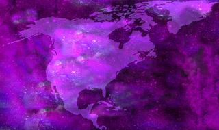 map of america as purple background