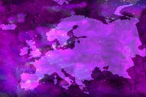 background europe map art abstract violet