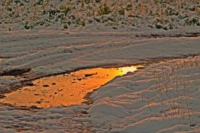 Winter Snow Afterglow