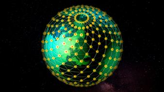 grid ball globe earth planet