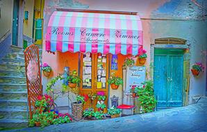 italian painting street colorful