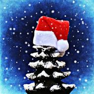 Christmas Firs Snow