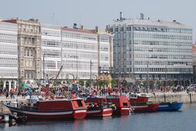 Coruтa Port Boats