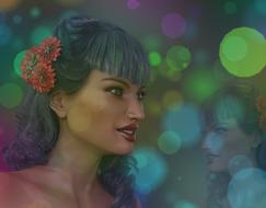 woman young sexy face beautiful