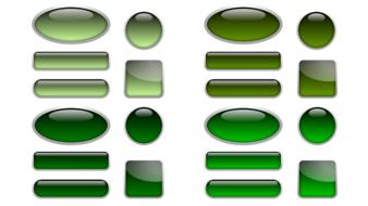 button icon oblong square round